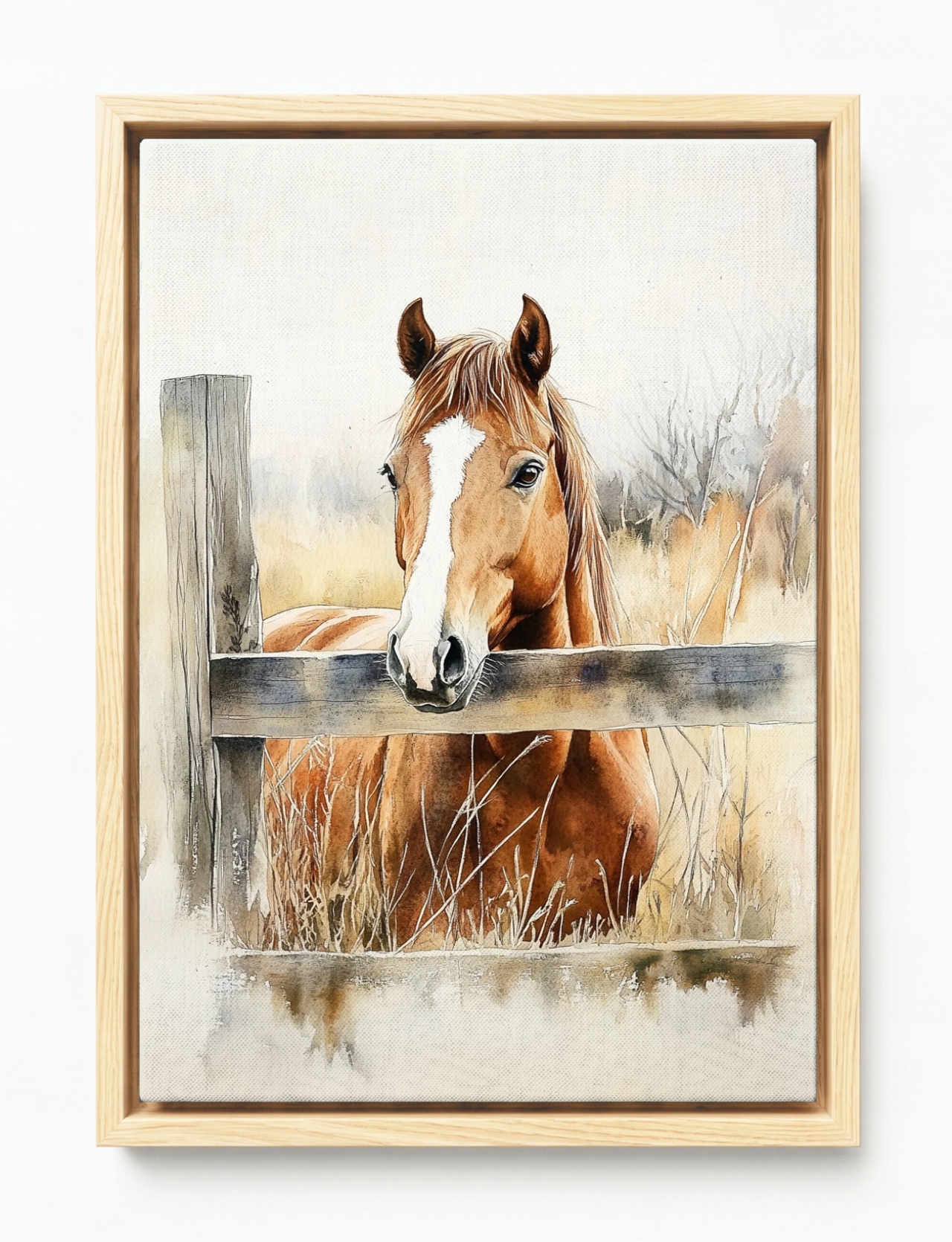 Obraz Rám Americký Box Příroda Zvíře Kůň Kaštan Louka Ranč Pole 80x120