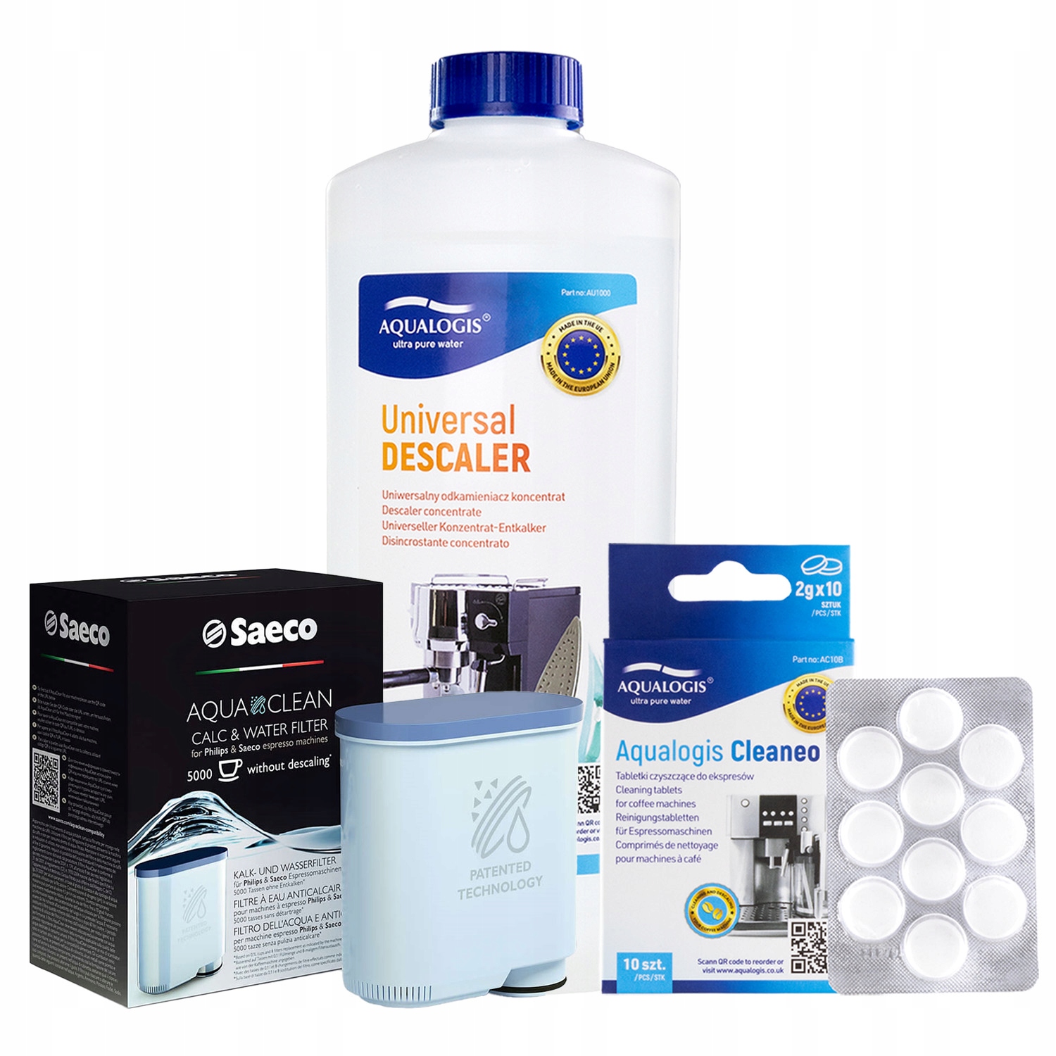 Filtr do kávovaru Saeco Aquaclean CA6903 Odvápňovač 1L Tablety