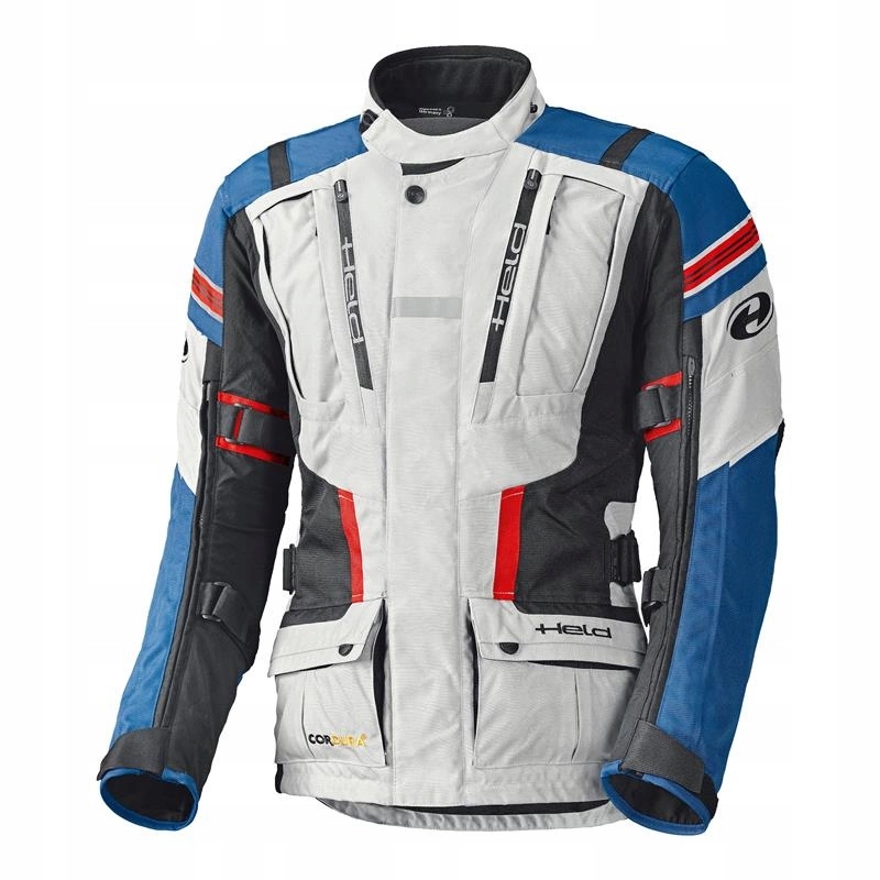 Letná motocyklová bunda Held Hakuna II Grey/blue šedá modrá Darčeky