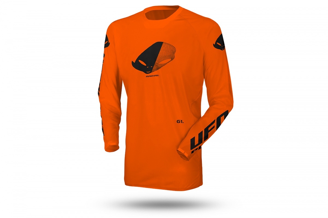 Mikina Enduro Cross Ufo Slim Radial Cross Oranžová Farba Fluo Veľkosť S