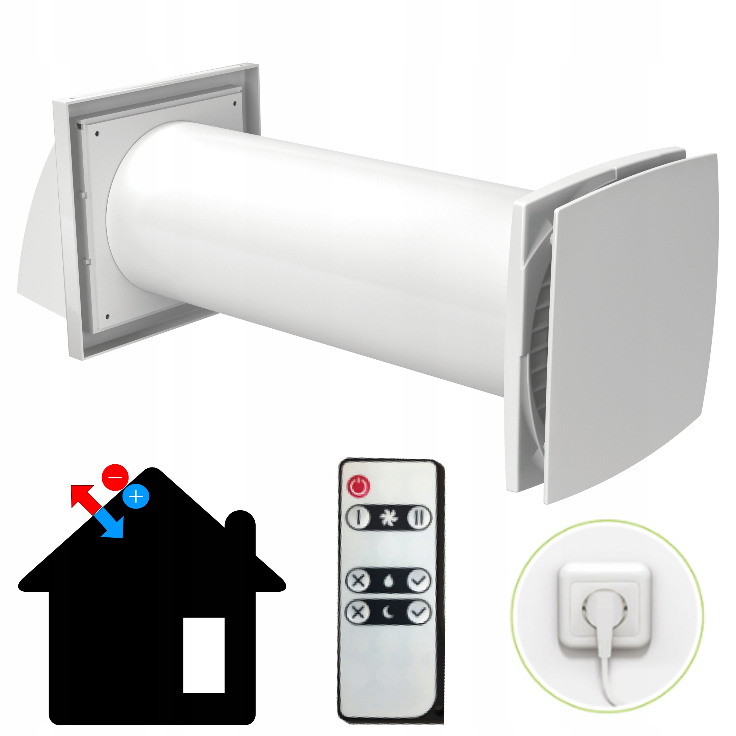 Rekuperátor Na Stenu Solo+125 mm Ventika Pilot Tichý 50 m3/h Zoznam Zum