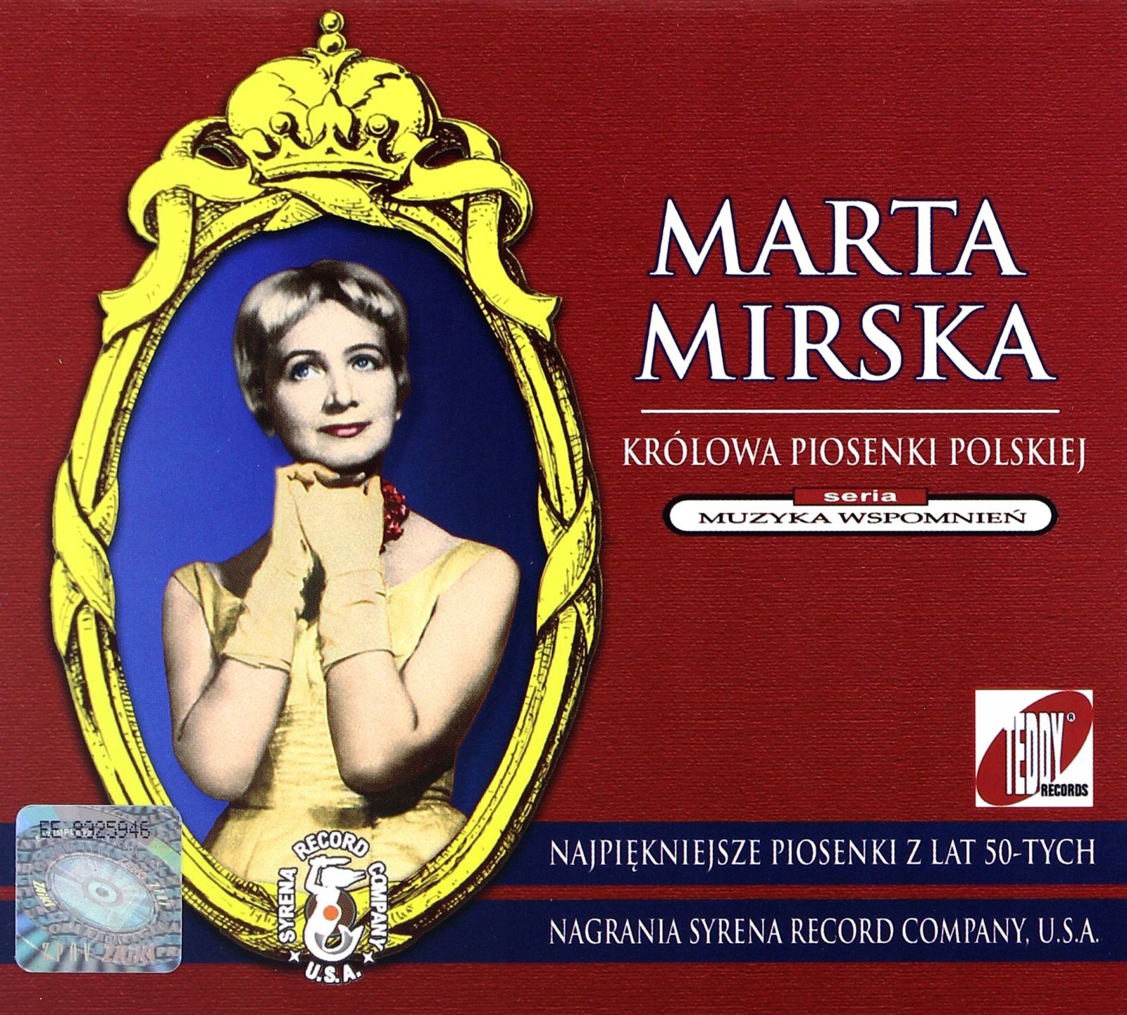 Królowa Polskiej Piosenki Marta Mirska (digipack
