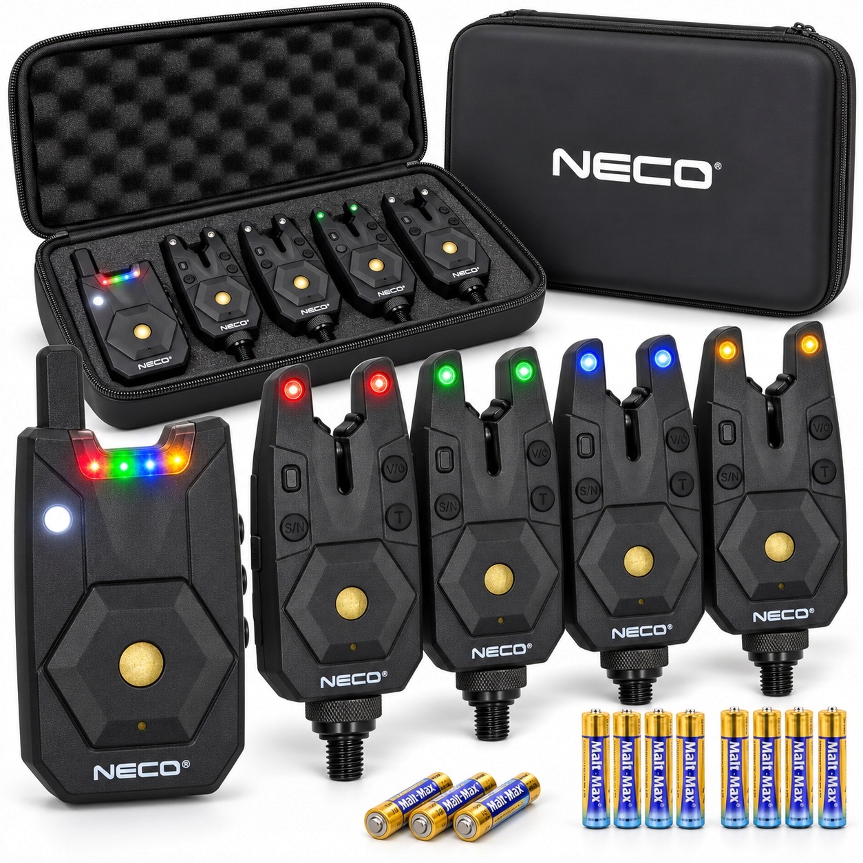 Elektronický signalizátor braní Neco 4+1 Base-x 104