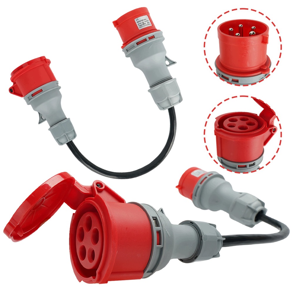 Adaptér Zástrčka Cee 32A na 16A 400V Camping Adaptér Redukce Zásuvka