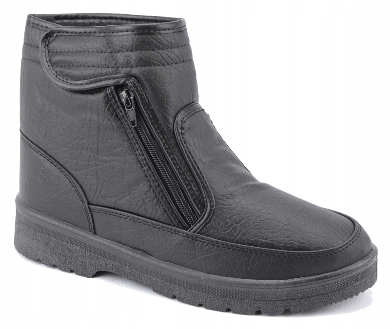 САПОГИ ŚNIEGOWCE МУЖСКИЕ КОРОТКИЕ НА ЛИПУЧКЕ ЗИМНИЕ 45