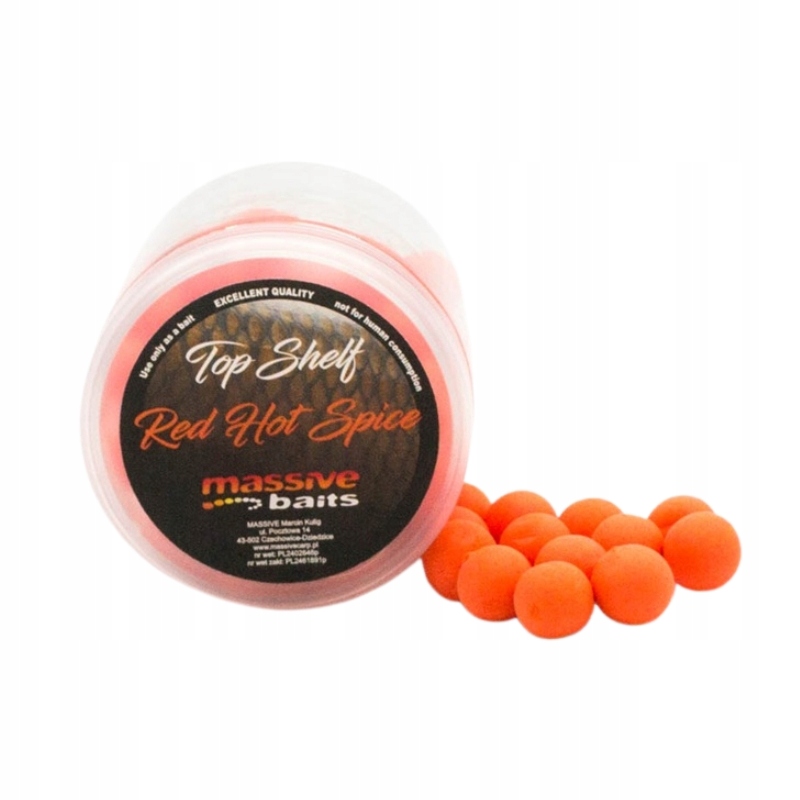 Massive Baits Kulki Top Shelf Pop-ups Red Hot Spice 14mm