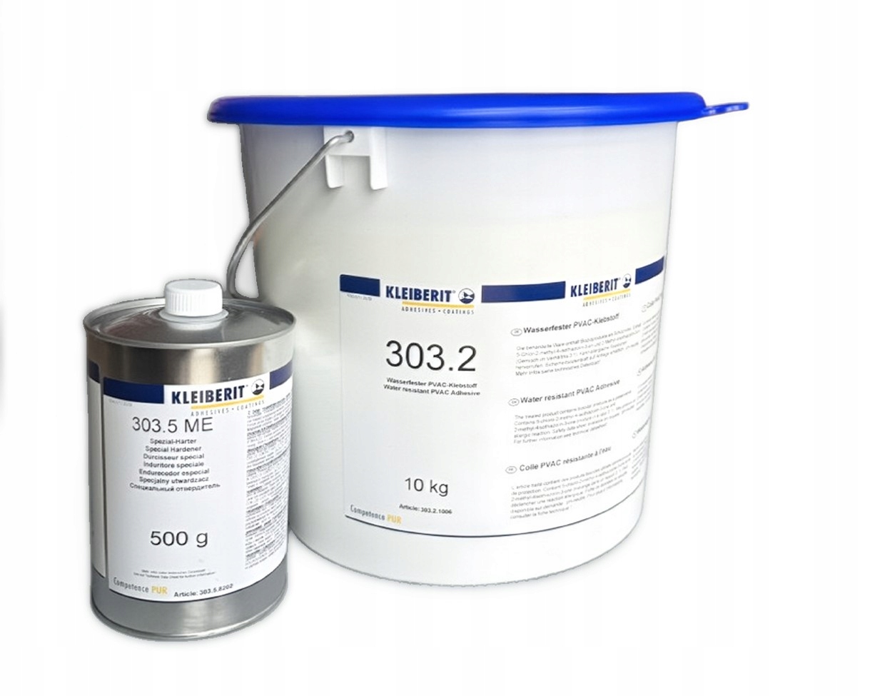 Kleiberit 303.2 Lepidlo na dřevo D3/D4 Vodotěsné 10 kg tužidlo 0,5 kg