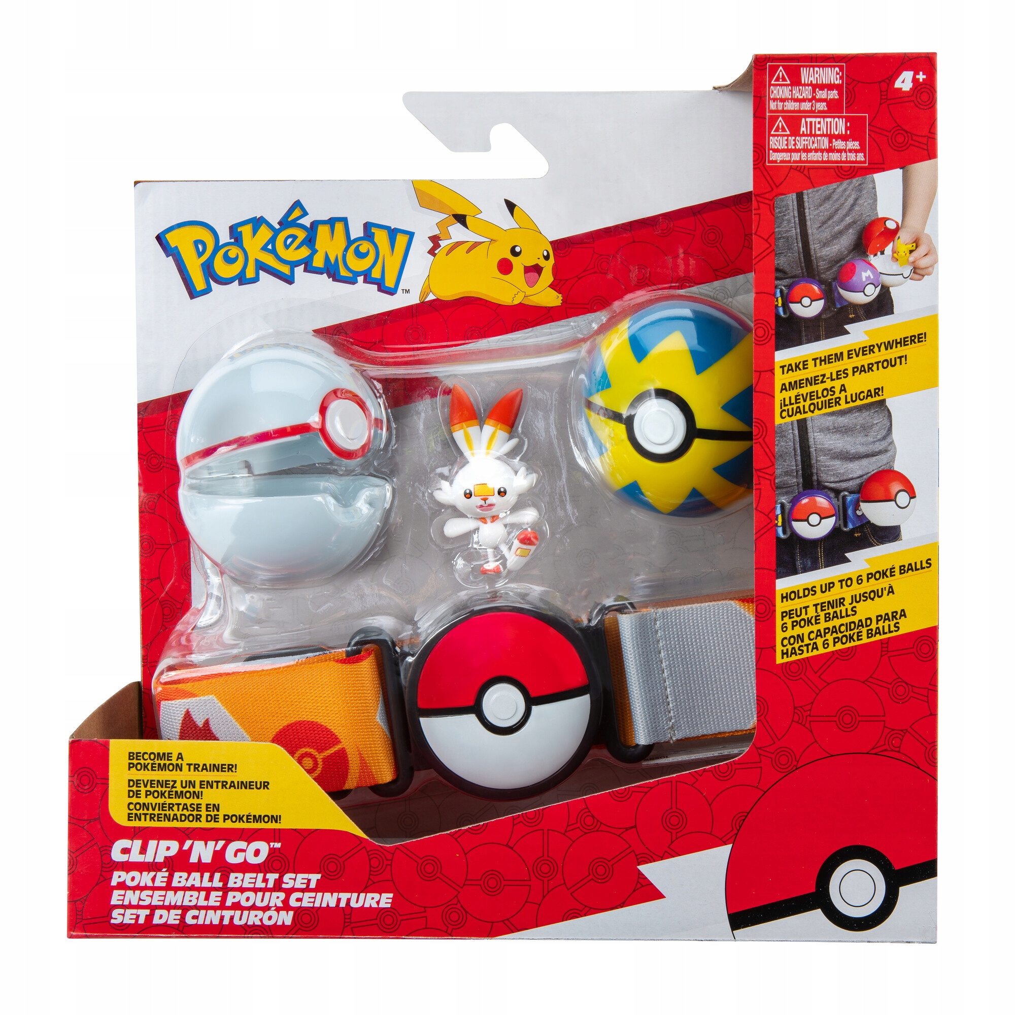 

Pokemon Zestaw Pas Trenera Clip N Go Scorbunny