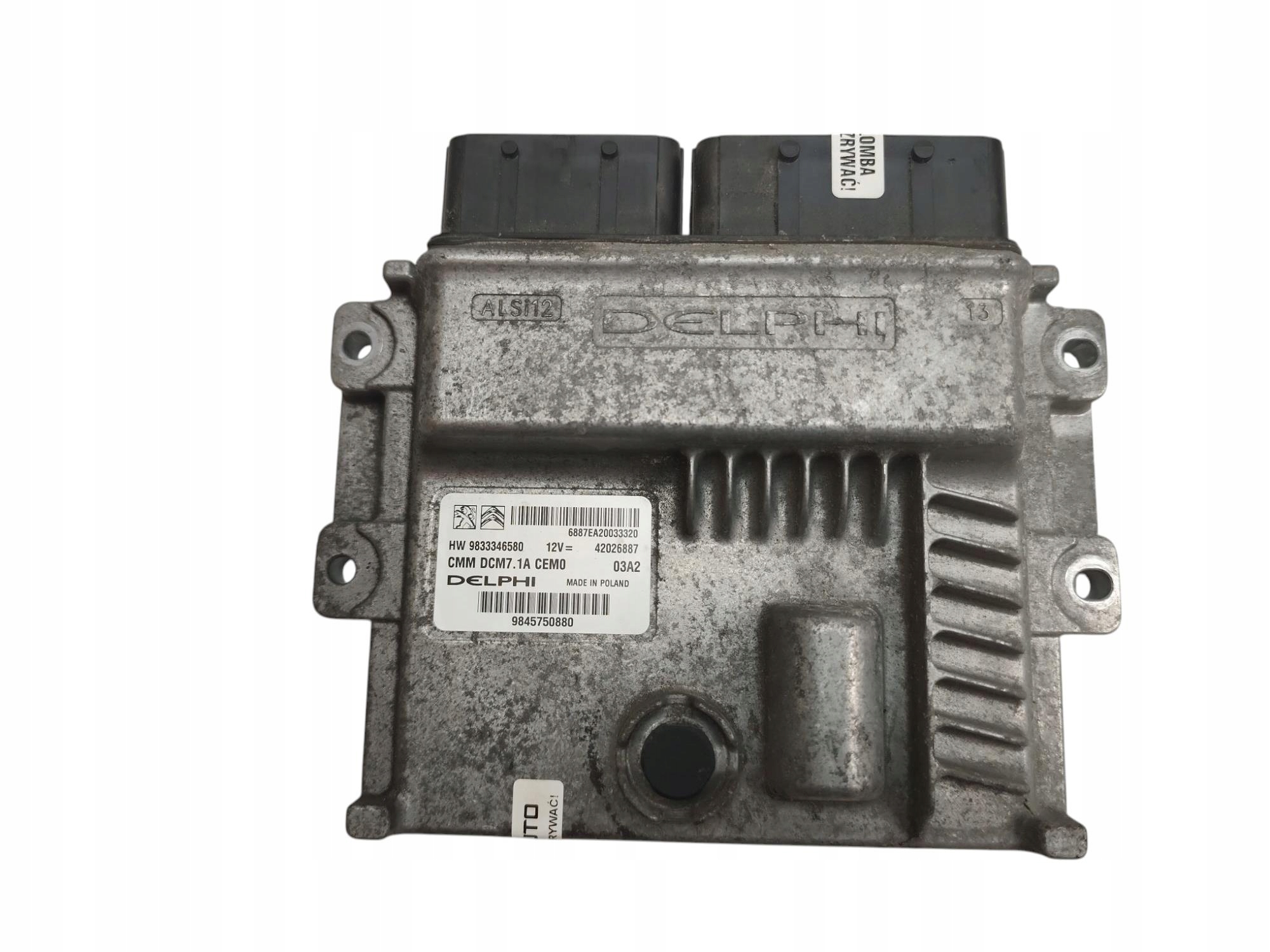 computer Motore VIVARO C JUMPY EXPERT 2.0 D EHT 9833346580 9845750880