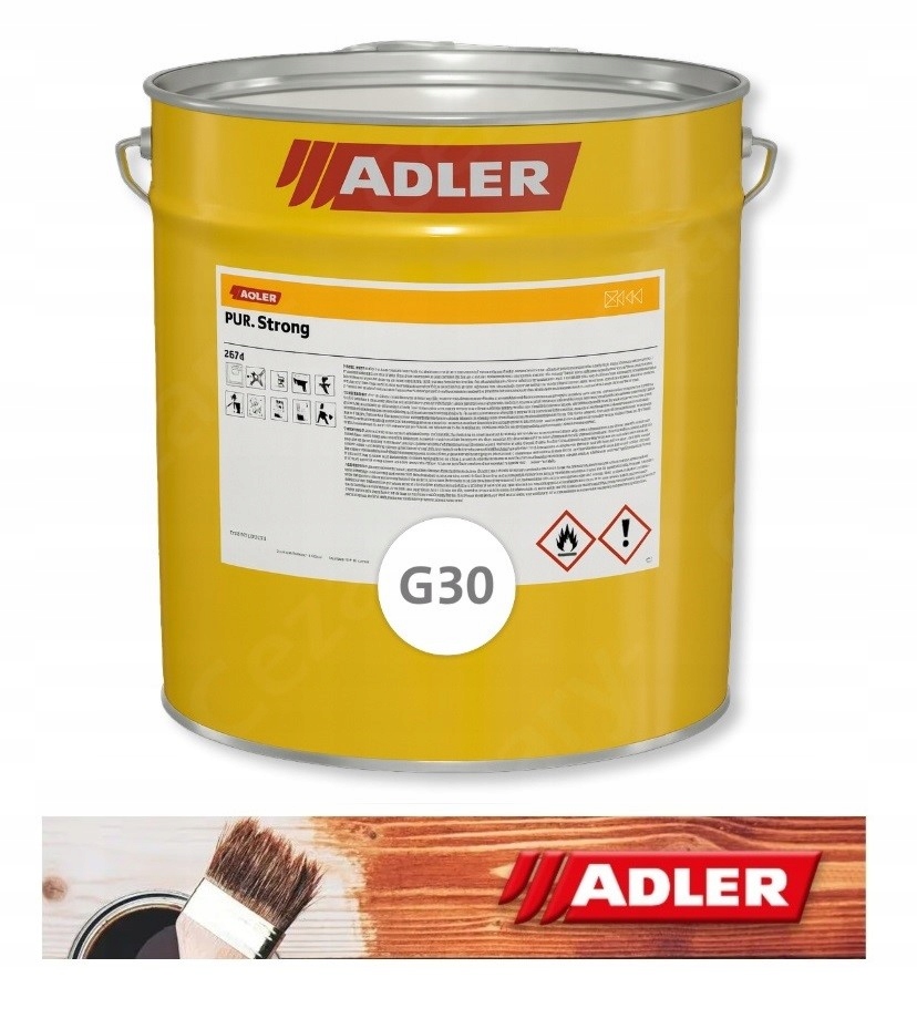 Adler Lakier do drewna, schodów i podłóg Aduro Strong G30 Mat 2kg Bezbarwny