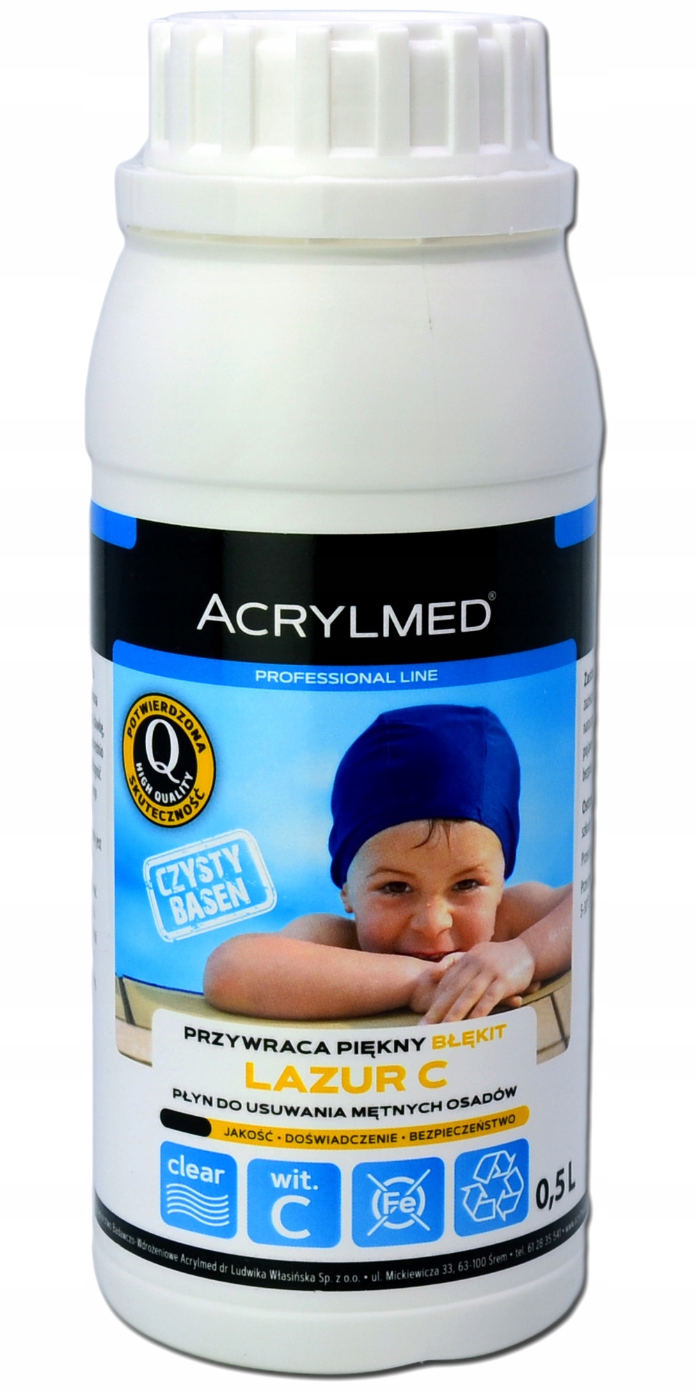 

Acrylmed Lazur C 500ml Witamina C do Basenu wody