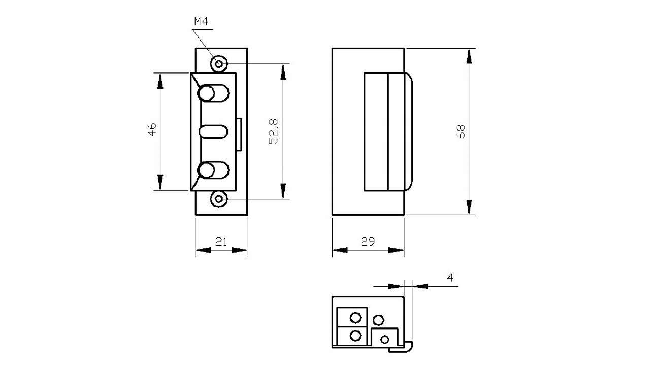 kaseta + elektrozaczep 12V ocynk rygiel furtki oc Marka inna