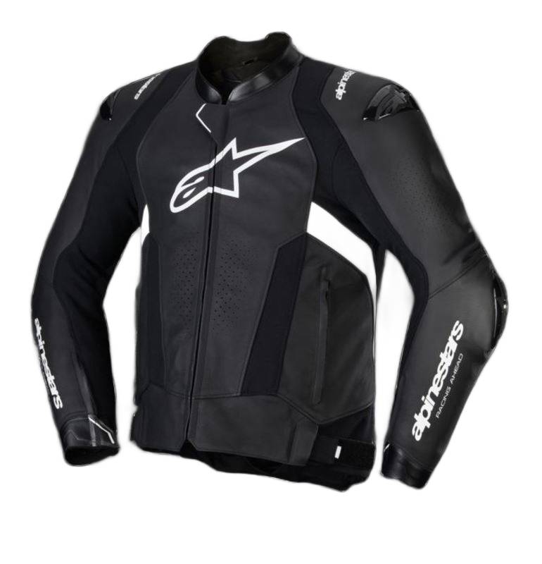 Motocyklová Kožená Bunda Alpinestars Missile V3 Čierno-biela 58