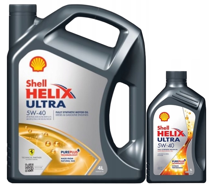 Olej silnikowy Shell Helix Ultra 5W40 A3/B4 4L 1L Zawieszka Serwisowa