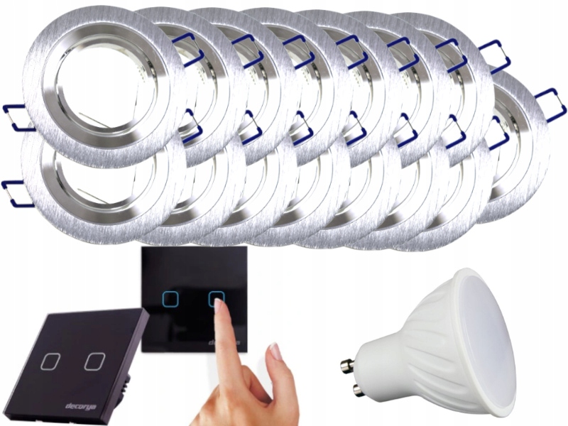Sada světel Halogen Led 15x Vypínač Žárovky