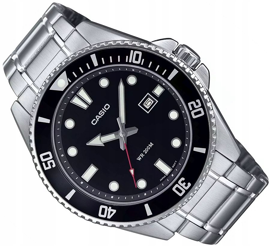 Pánské Hodinky Casio MDV-107D-1A1VEF Ocelové Diver WR200 Otočné Bezel Box