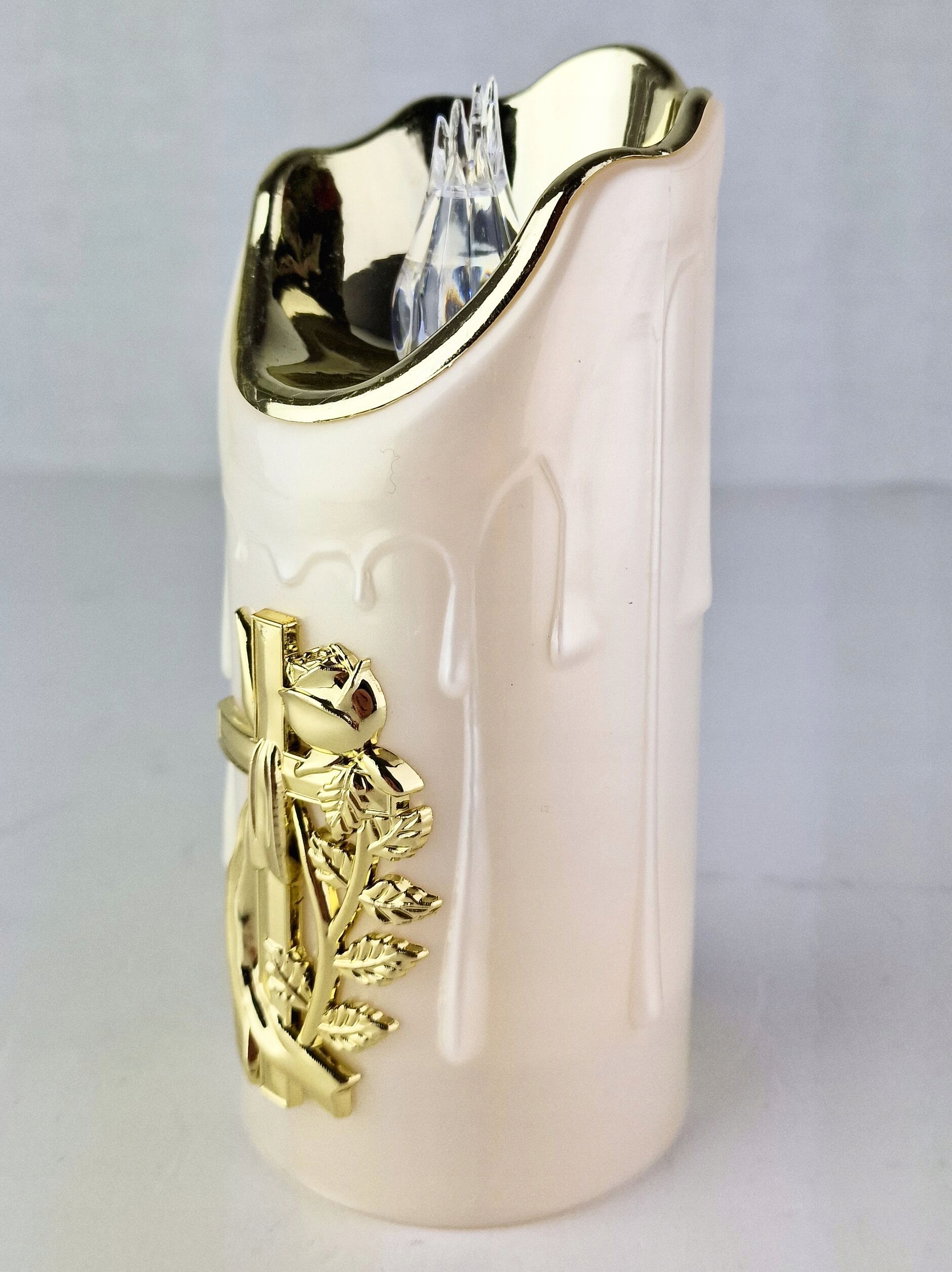 WKŁAD LED ZNICZ ELEKTRYCZNY ŚWIECA BIAŁA 16cm Marka Cortina