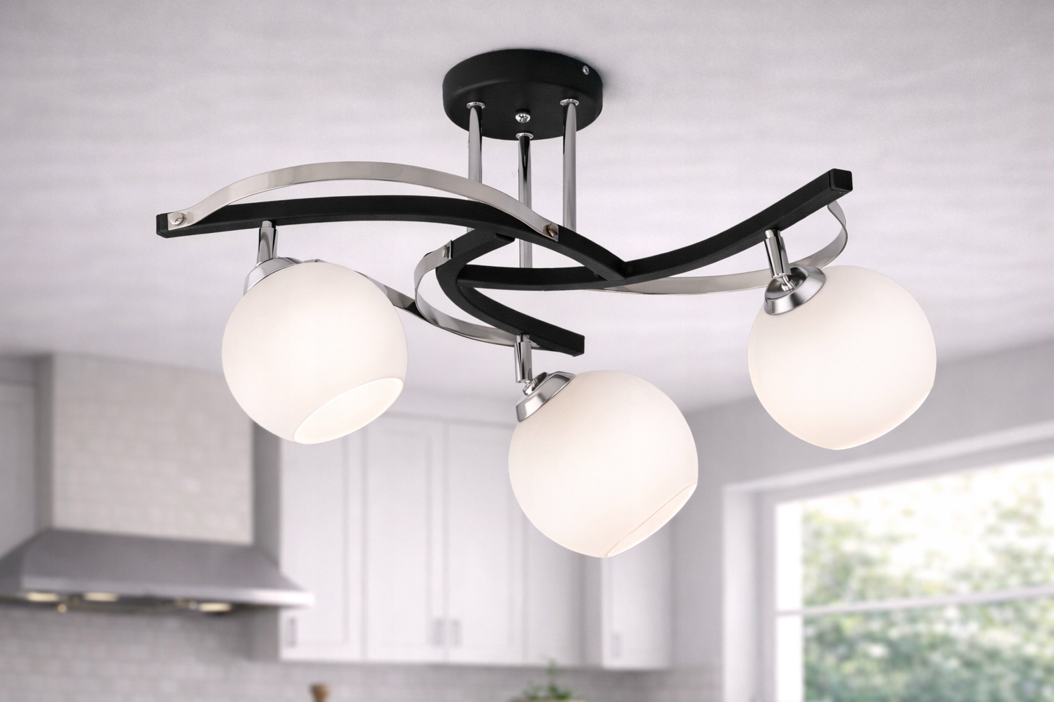 Euro-Lamp stropná lampa Kosmo 3R čierna alva 3x60W Výrobca