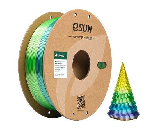 Filament eSUN Silk Pla Duhový Rainbow 1KG