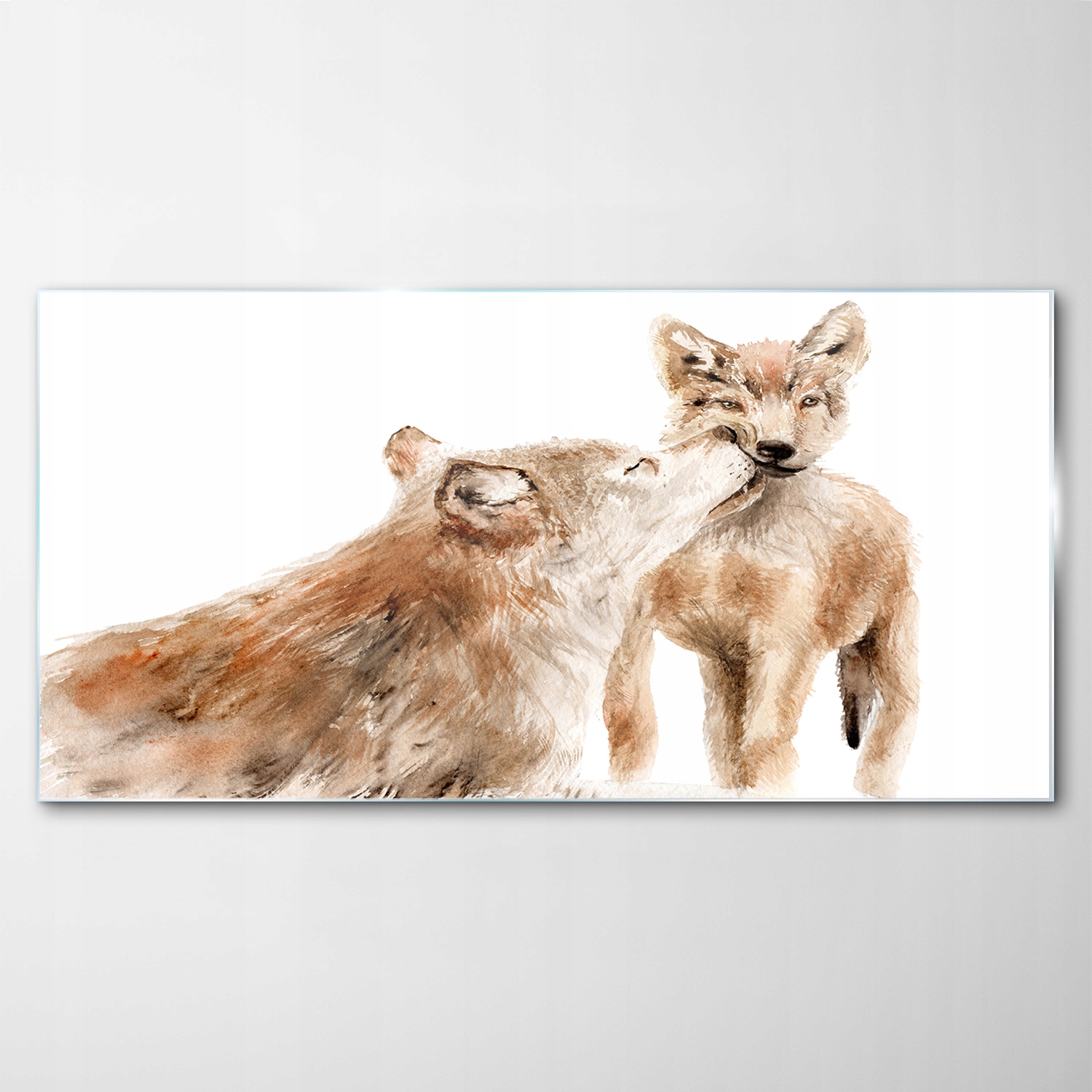 

Obraz na Szkle Dekor Akwarele Wilk Dziecko 120x60