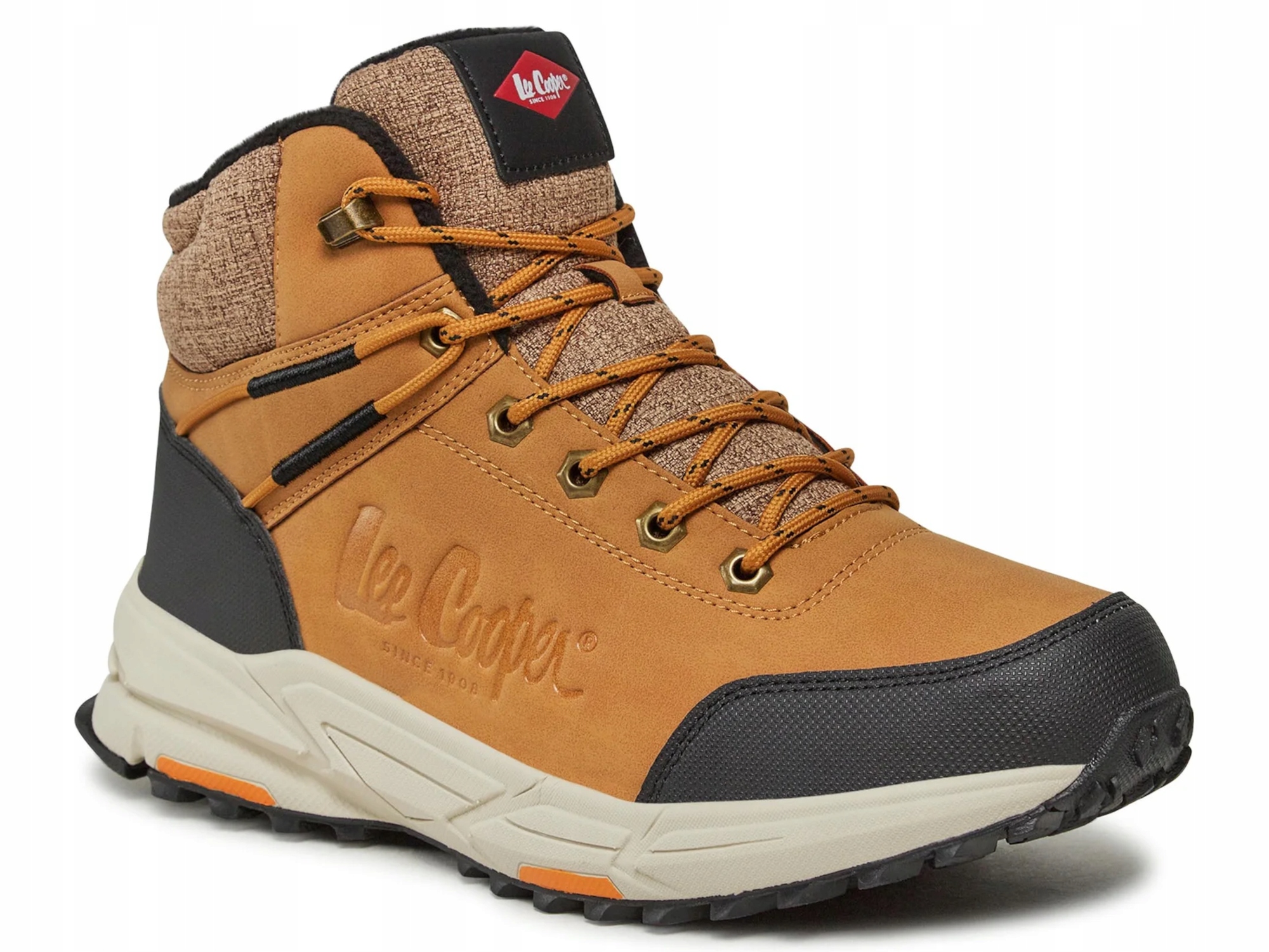 Pánské zimní boty Lee Cooper LCJ-23-01-2037M trekové medové 45