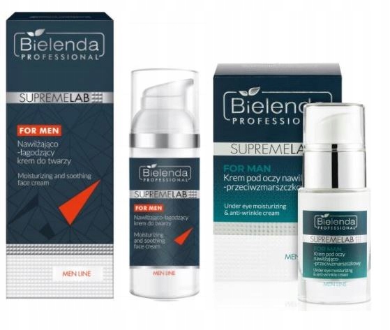 BIELENDA MEN KREM NAWILŻAJĄCY +KREM POD OCZY 15ML