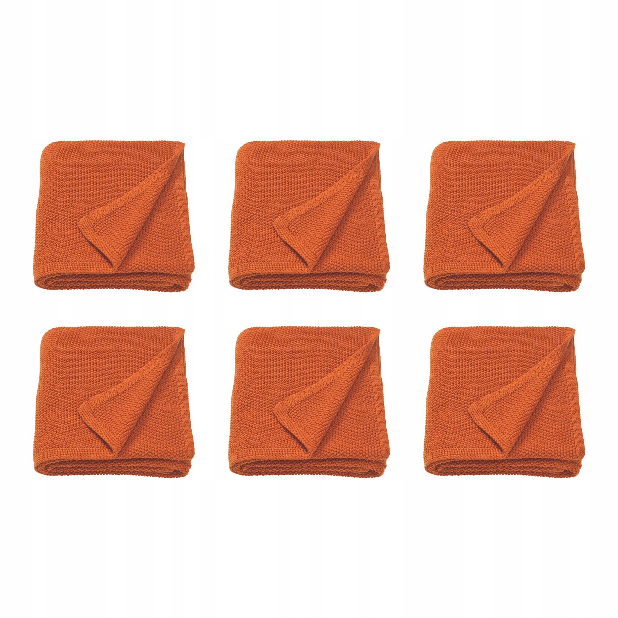 6 ks Humlemott Pled červenohnědý 130 x 170 cm