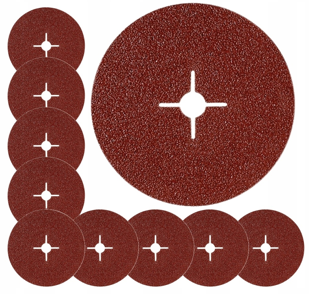 

Krążki Fibrowe Dysk Fibrowy Fibra 125mm P120 10szt