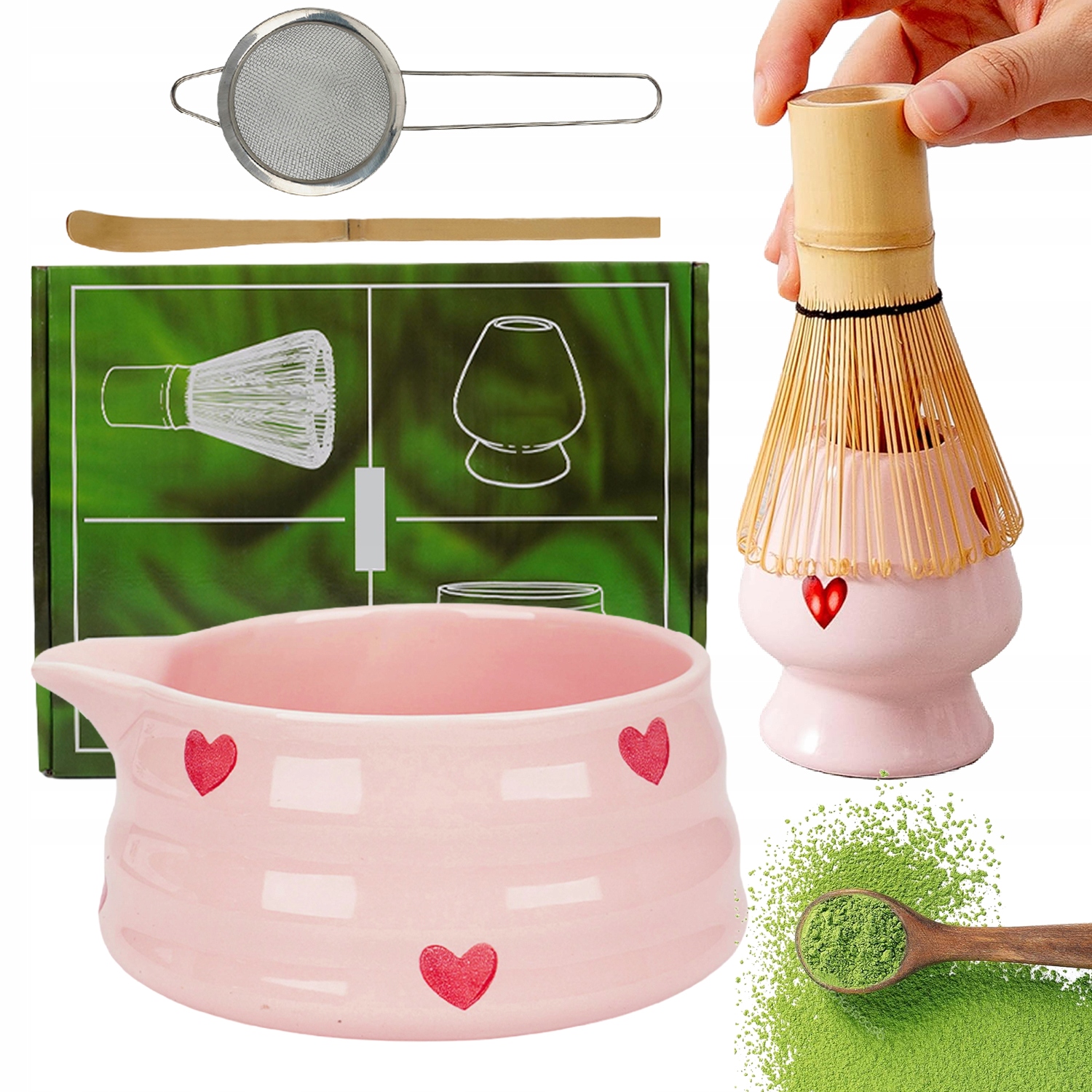 Levně Dárková Sada Na Čaj Matcha Tradiční Příprava Matchy 5EL.