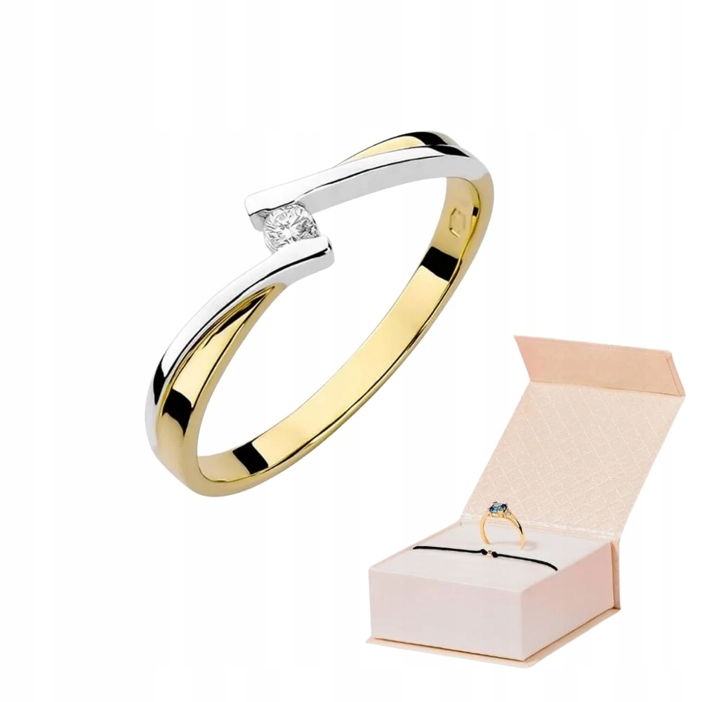 Prstýnek 585 S Diamantem 0,04 ct Zlatý Náramek