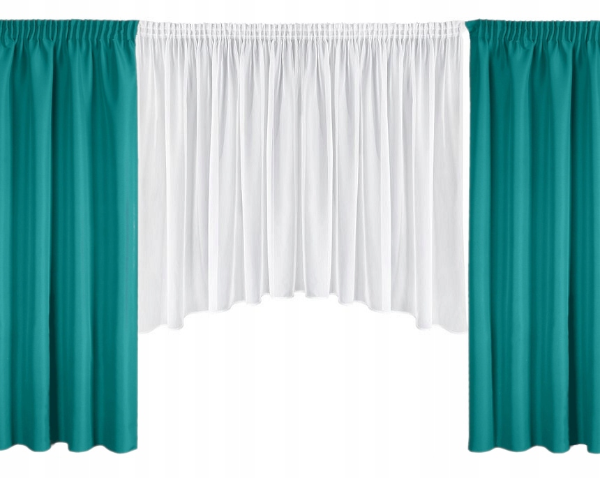 ZESTAW FIRANY ZASŁONY GOTOWE KUCHNIA POKÓJ 13 KOL Kolor odcienie żółtego