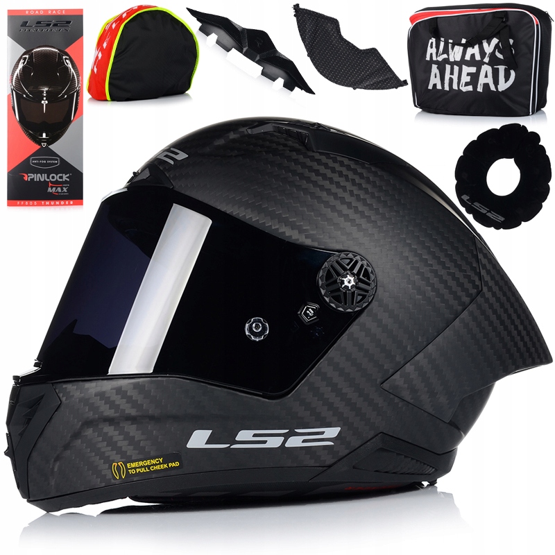 Motocyklová Prilba LS2 FF805 Thunder C Gp Aero Carbon Pinlock 2x Sklo
