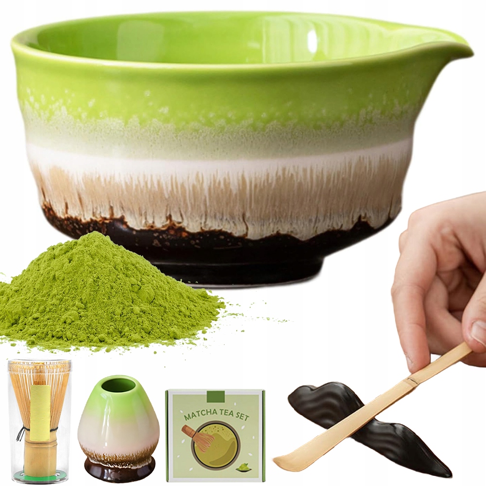 Levně Sada Matcha s příslušenstvím a čajovým ručníkem v dárkové krabičce