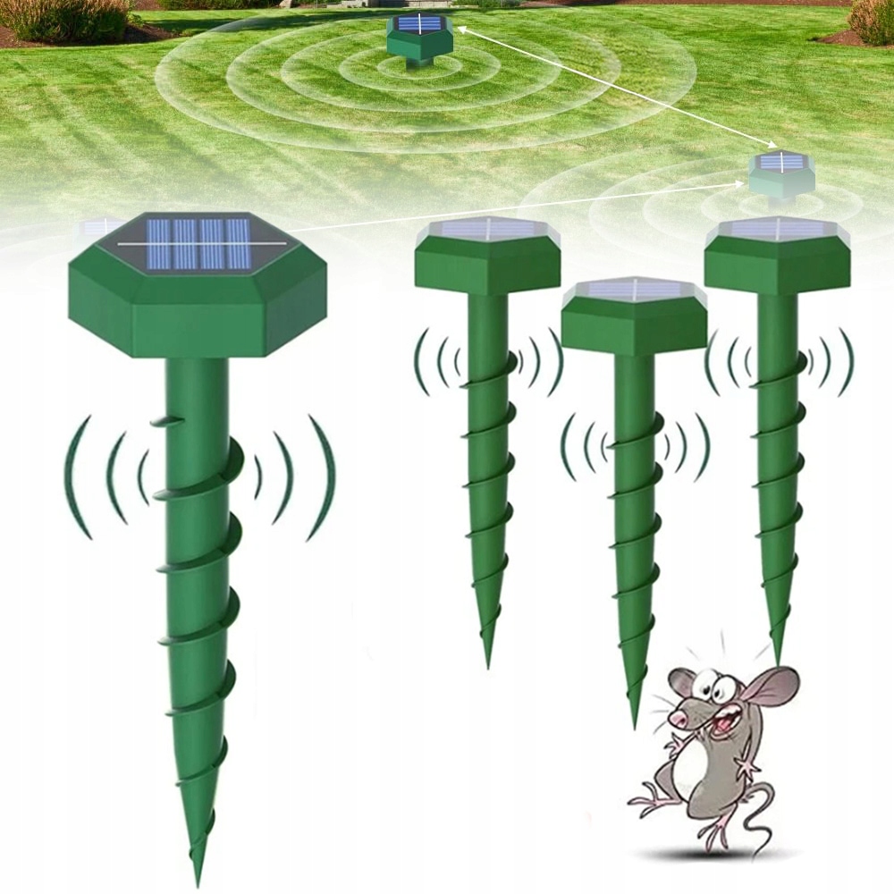 Silný Solární Odpuzovač Krtků Na Myši 4KS
