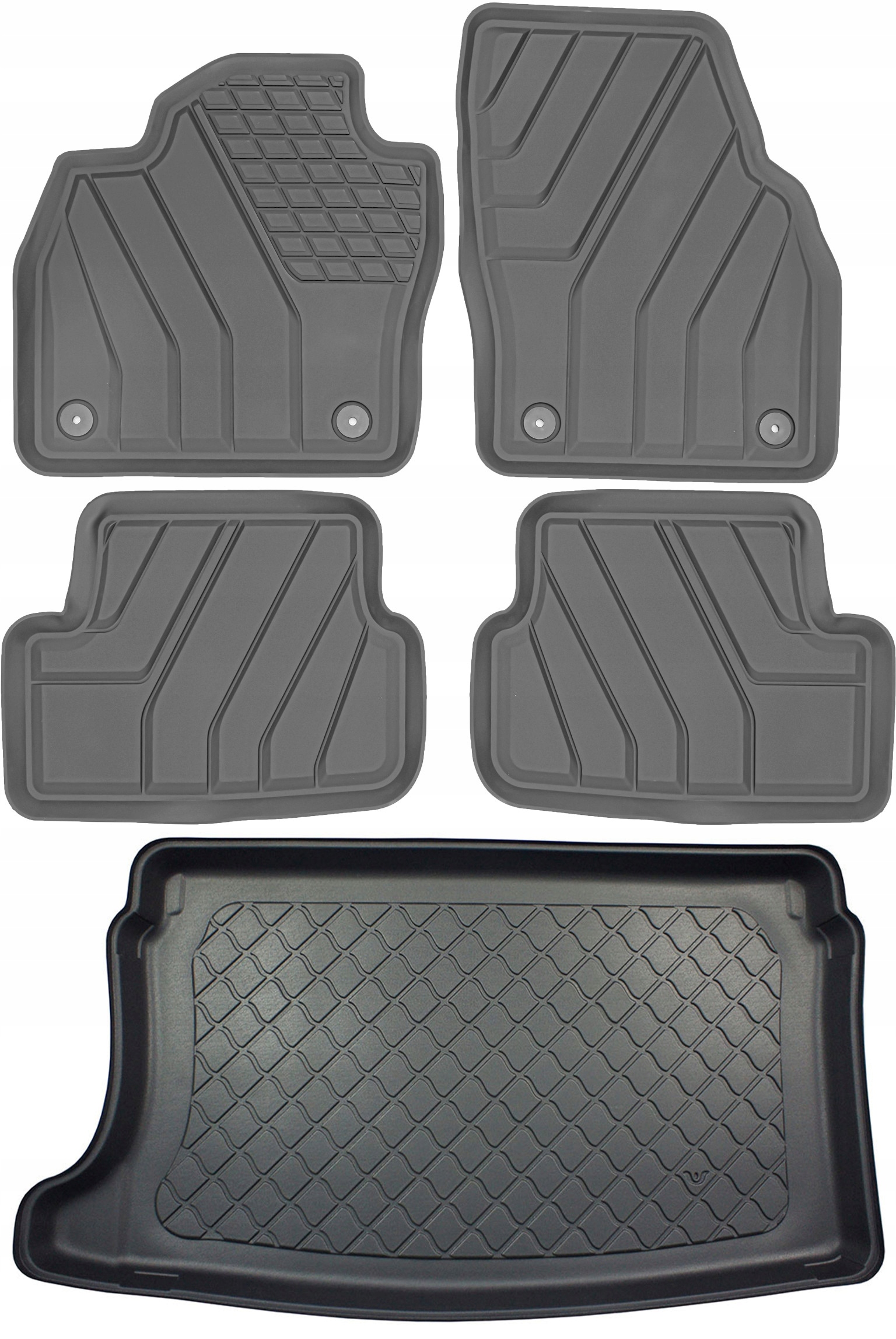 Seat Ibiza V 6F Hatchback 5D 2017- Sada Gumové rohože rohož