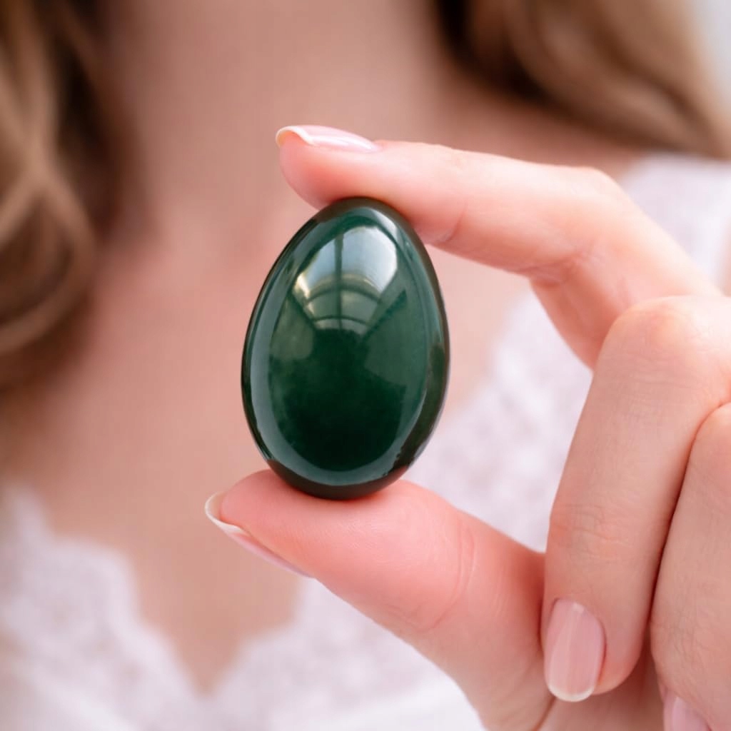 POLAR JADE Nephrytowe Jajko Do Ćwiczeń Kegla i Medytacji — miniatura 2