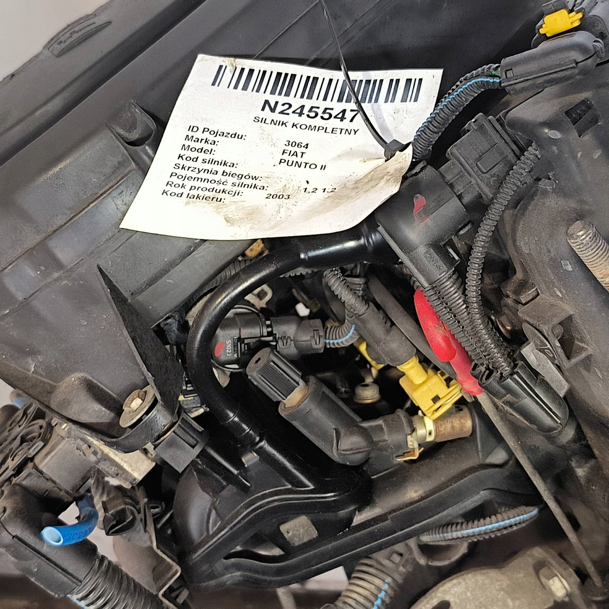 engine complete B469 1.2 59 KM FIAT PUNTO II