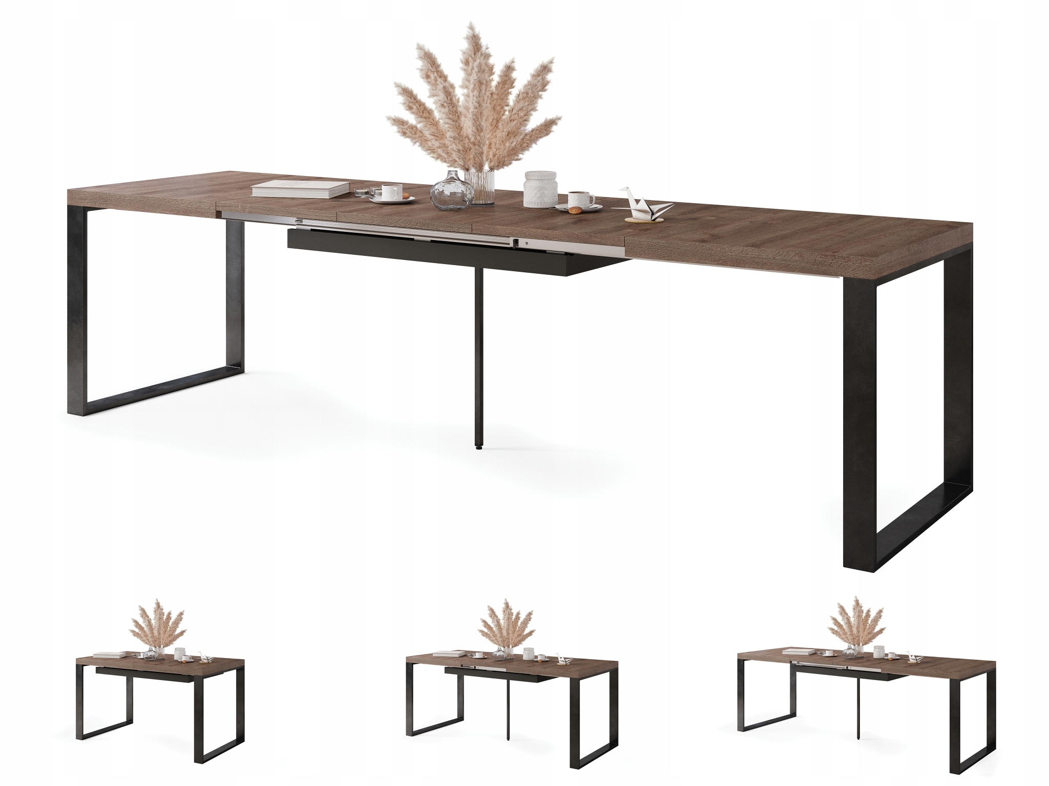 AVARI Dąb Brązowy DUŻY STÓŁ ROZKŁADANY DO 270 cm!