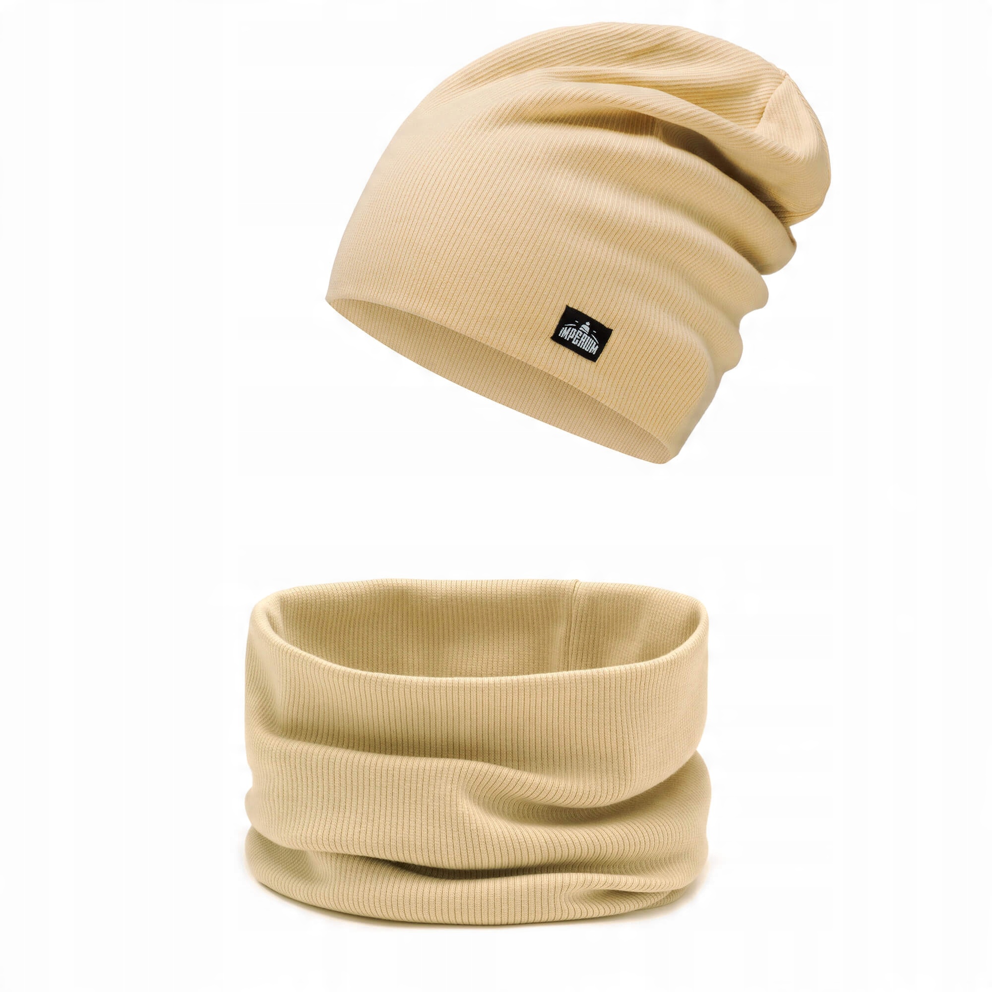 

Czapka + komin komplet dwuwarstwowy Camel 52-54
