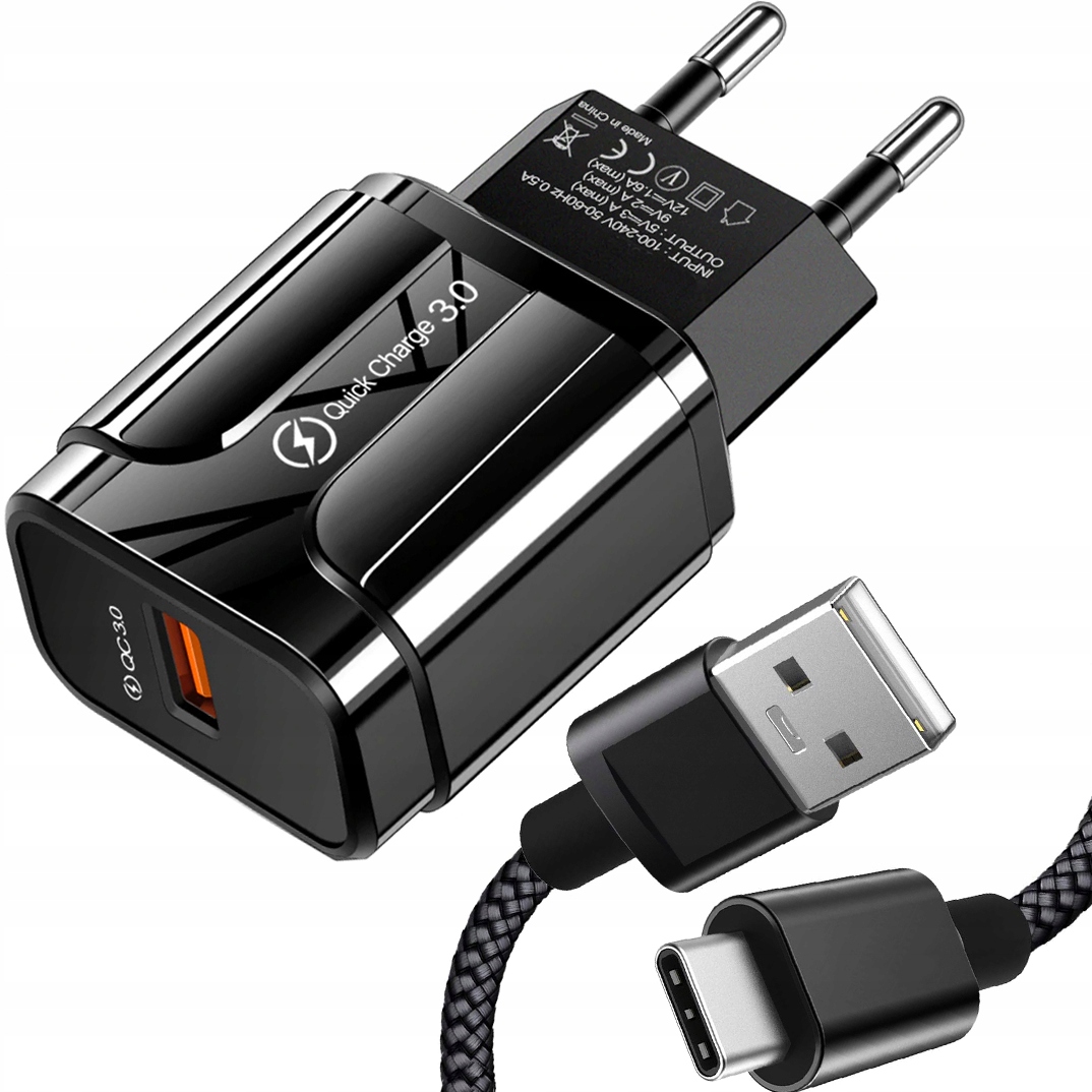 

Szybka Mocna Ładowarka Sieciowa Qc Kabel Usb-c