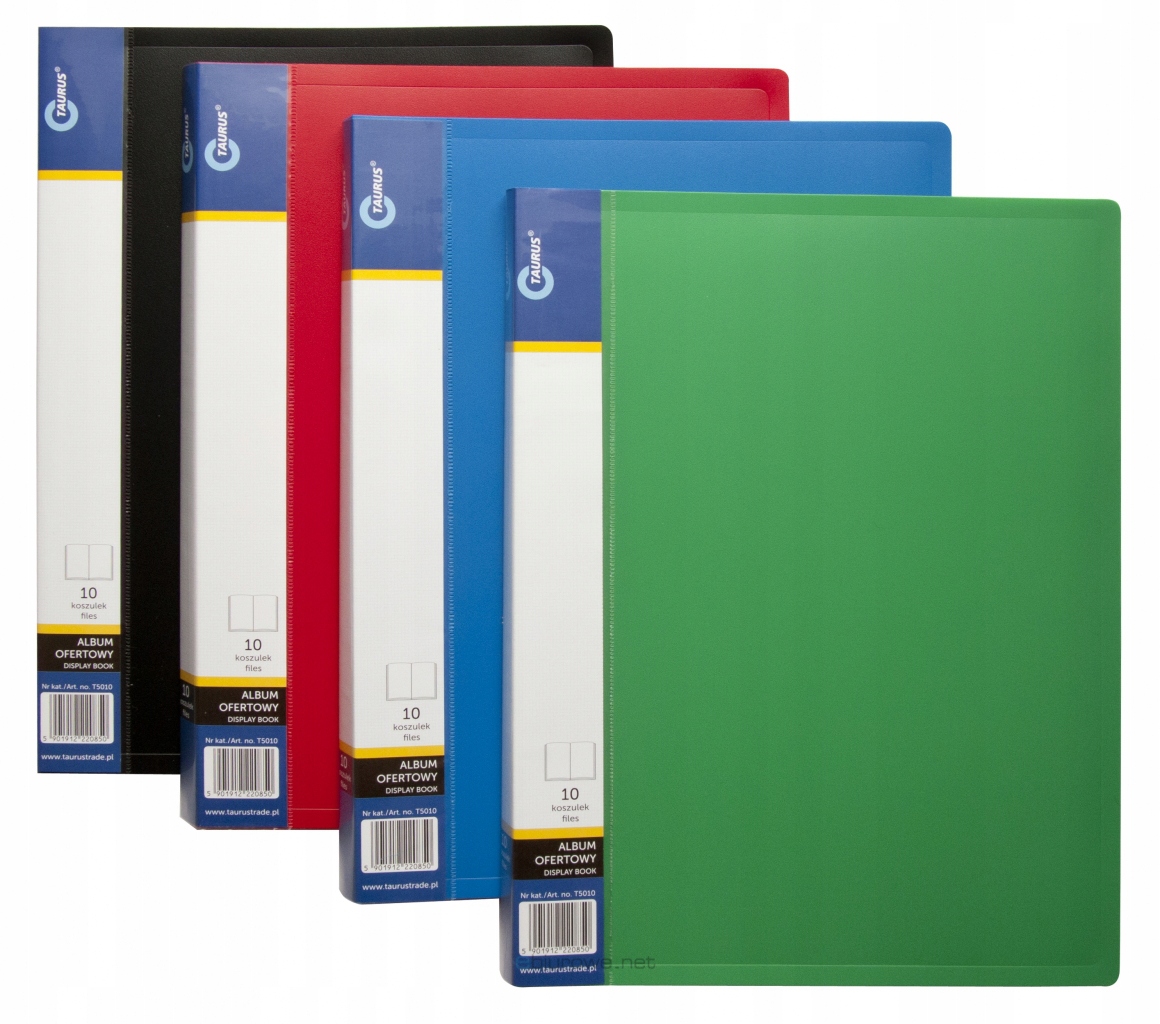 Teczka Ofertowa A4 Album Z 20 Koszulkami Czarna Taurus Kod producenta T5020