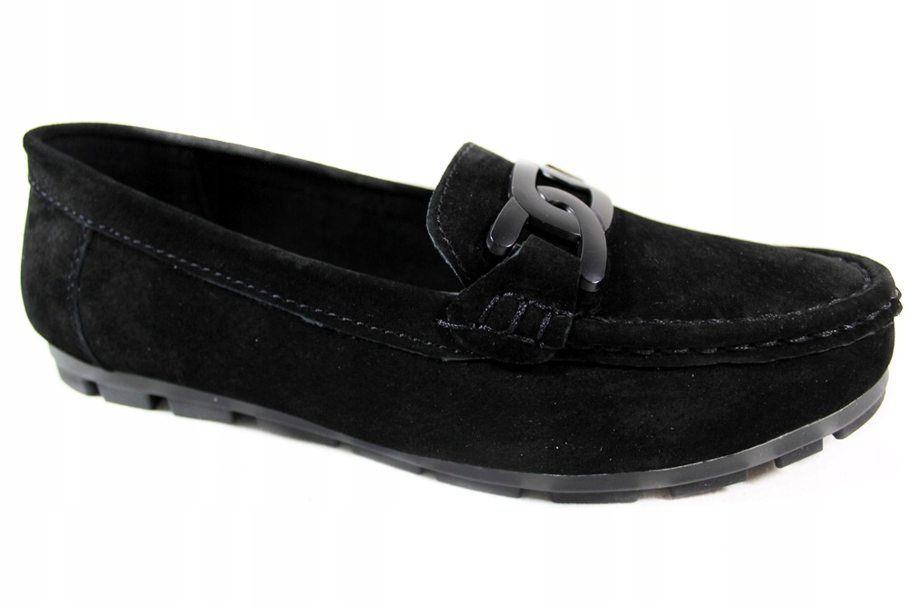 

Mokasyny Filippo DP3630 R.40 Skóra Czarny Zamsz