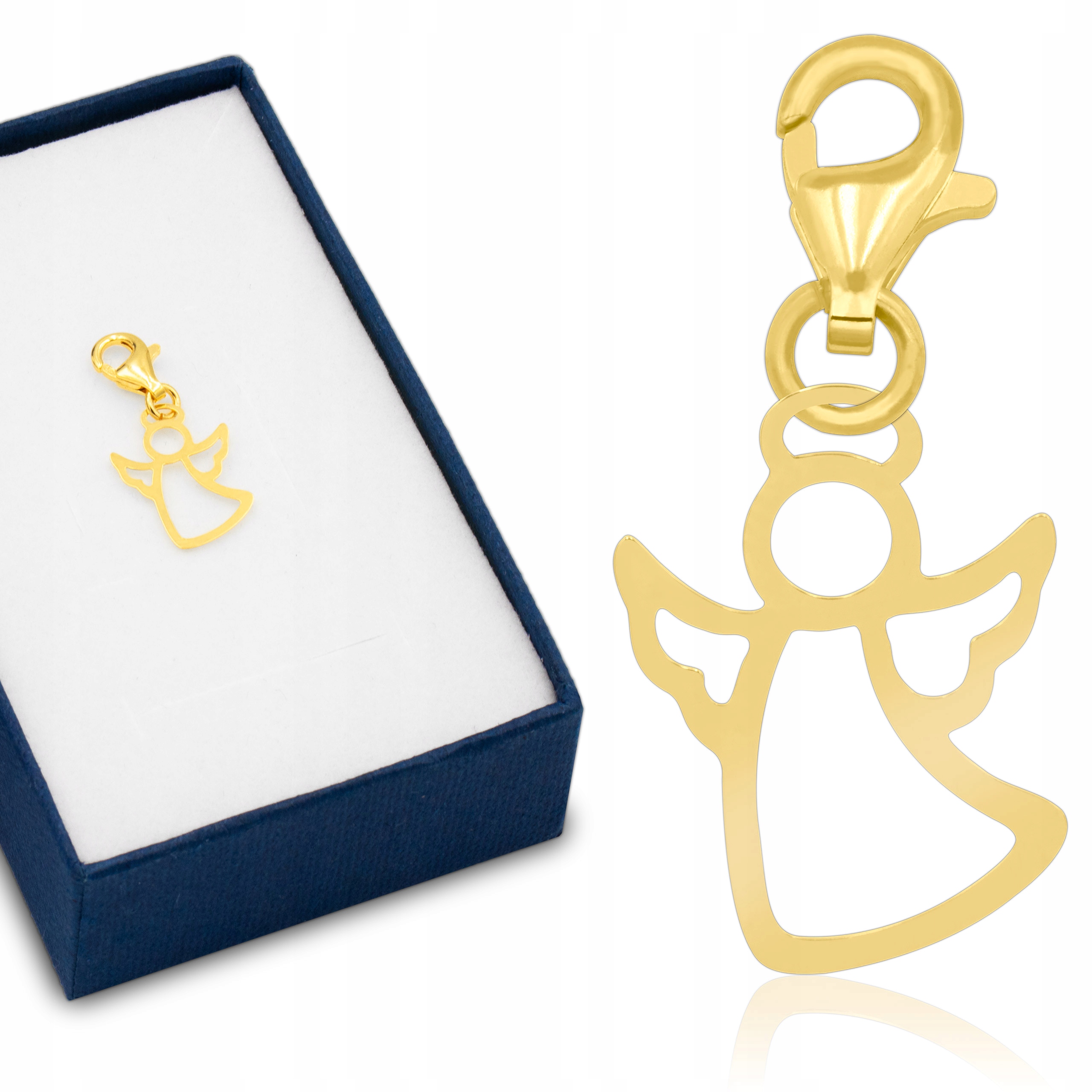 

Złota zawieszka pr. 585 Charms Aniołek Prezent