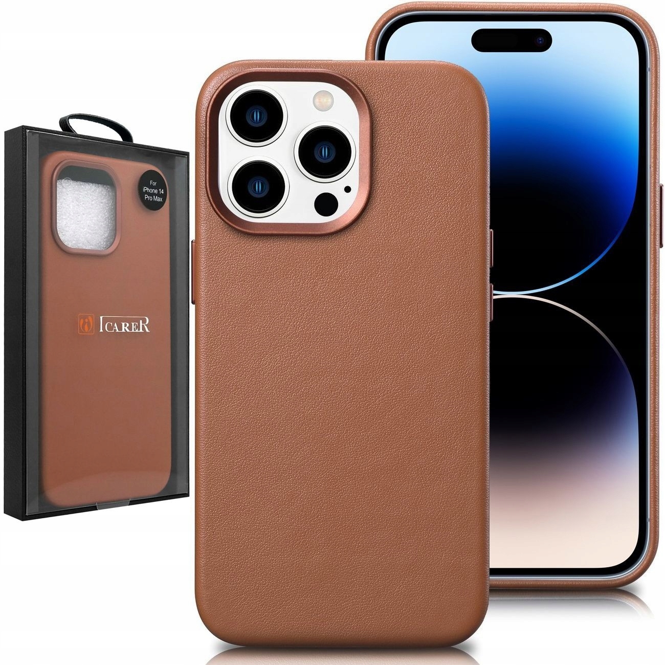 

Etui Skórzane MagSafe do iPhone 14 Pro Max, Brown