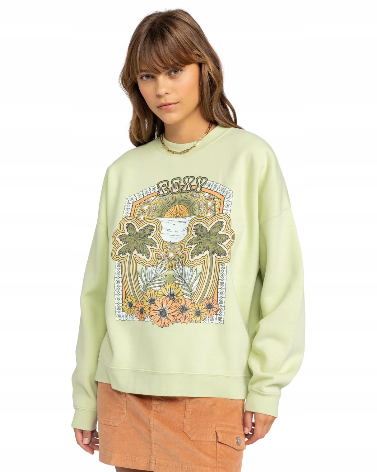 Roxy Světle Zelená Oversize Mikina (s)