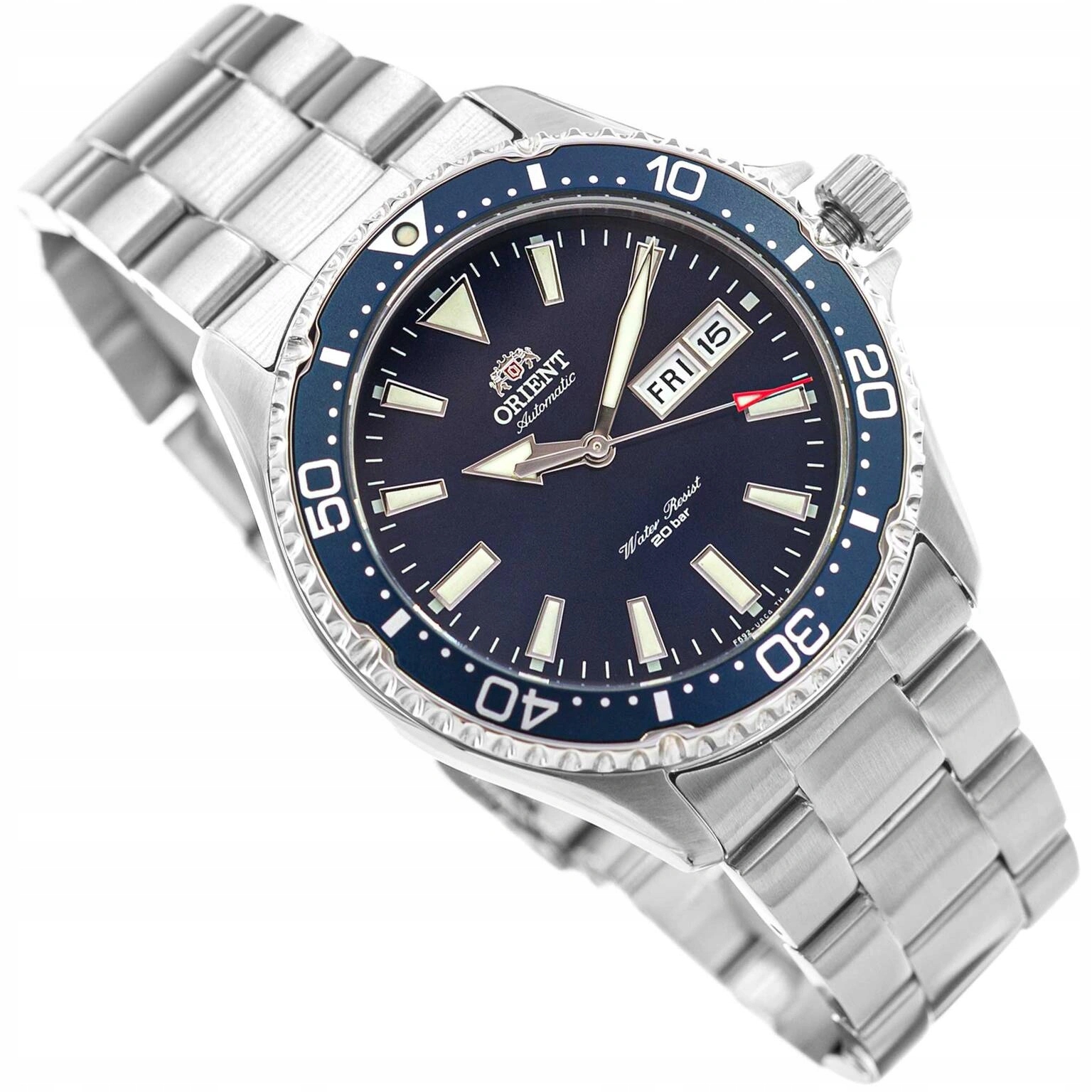 Pánské Hodinky Orient RA-AA0002L39B Kamasu Automatic Stříbrné Na Náramku