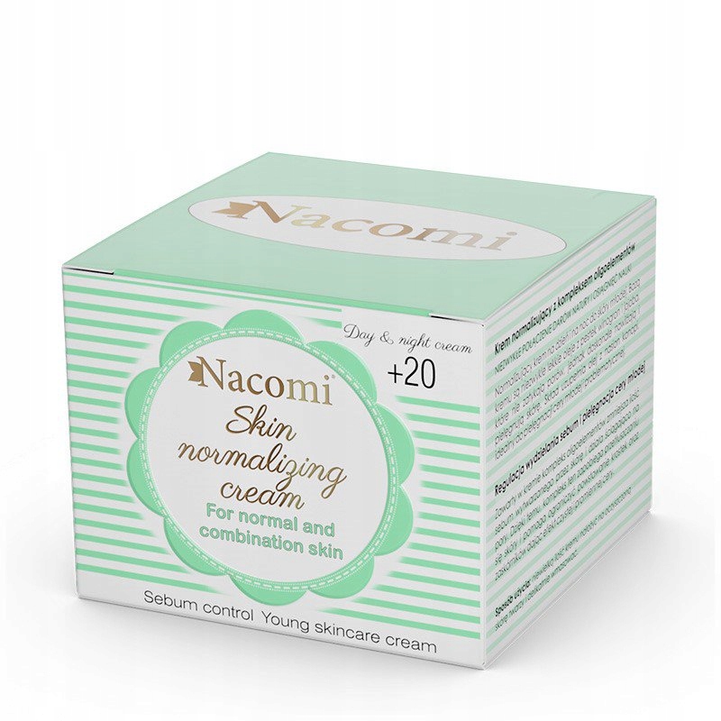 Nacomi Skin Normalizing Cream normalizačný krém 20+ denný a nočný 50ml