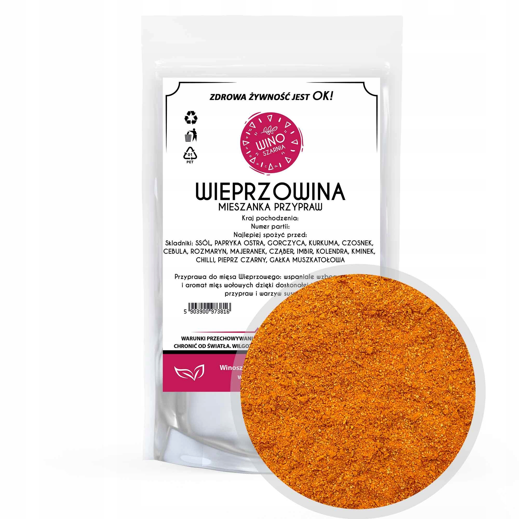 5 x Winoszarnia Koření na vepřové maso vepřové maso 250 g