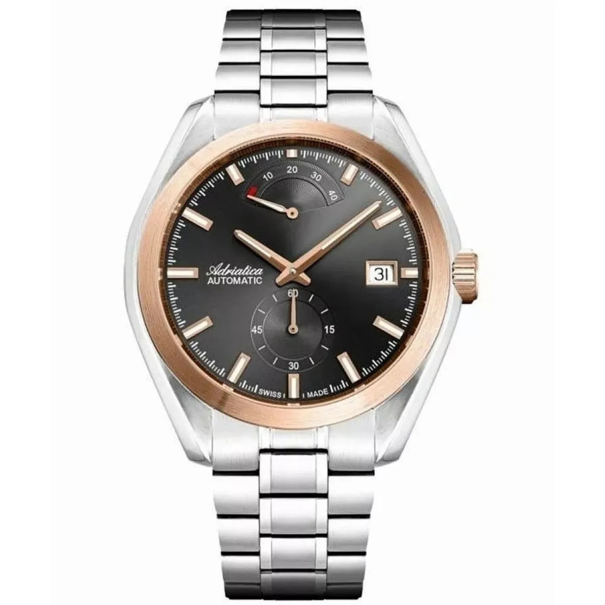 Adriatica Pánské Hodinky Automatic na stříbrném náramku A8350.R116A
