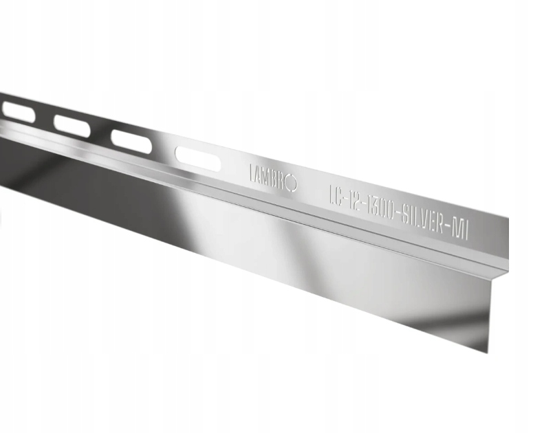 Čelní Sprchová Lišta Stříbrná Lesklá 130 cm